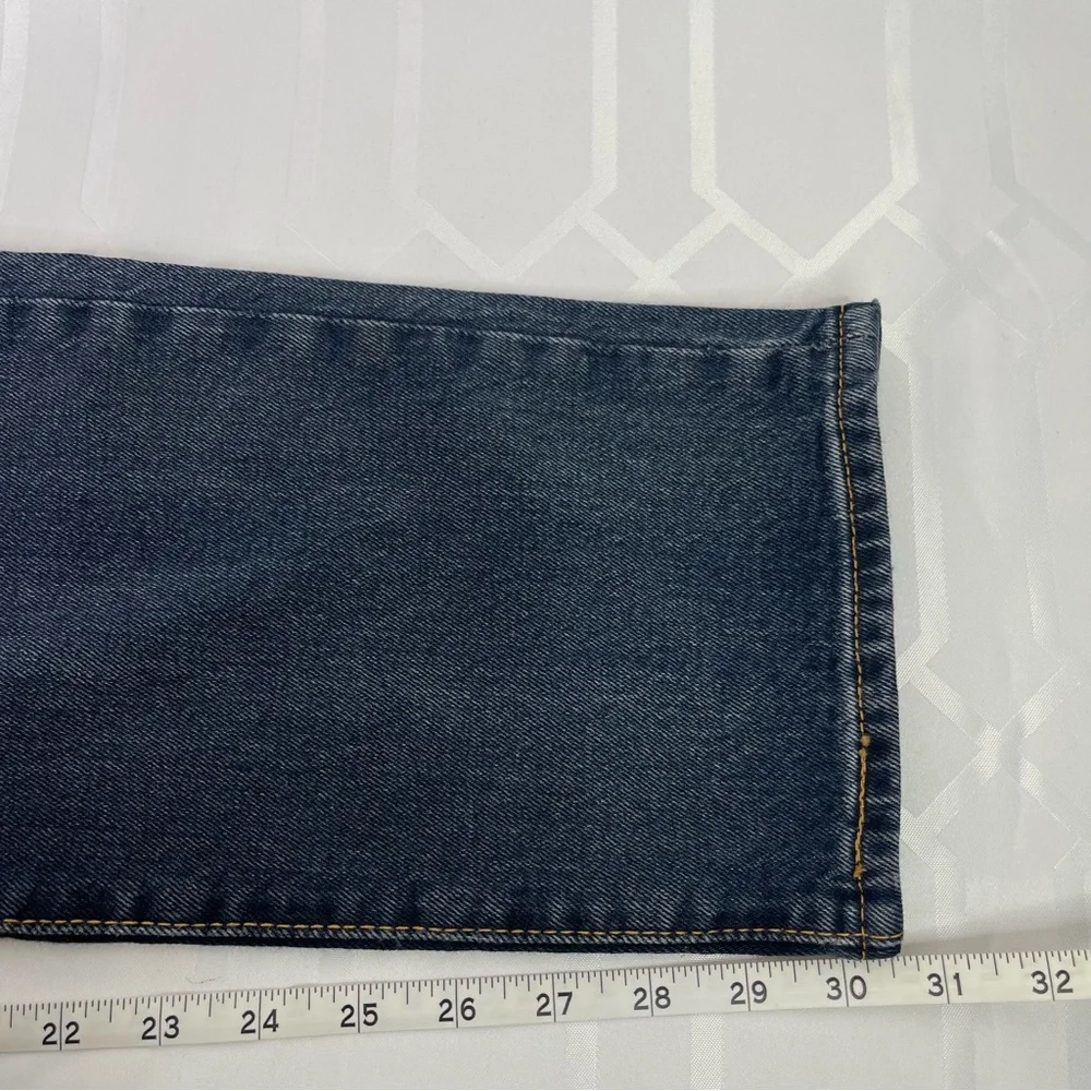 Levi's 501 Original Fit Medium Dark Wash Straight Leg Jeans W30 L32